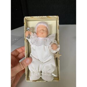 Dept 56 Baby's First 1st Doll Hanging Christmas Ornament + Original Box Sleeping